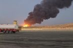 انفجار عظیم چندین تریلر نفتکش در پایانه مرزی قصرشیرین