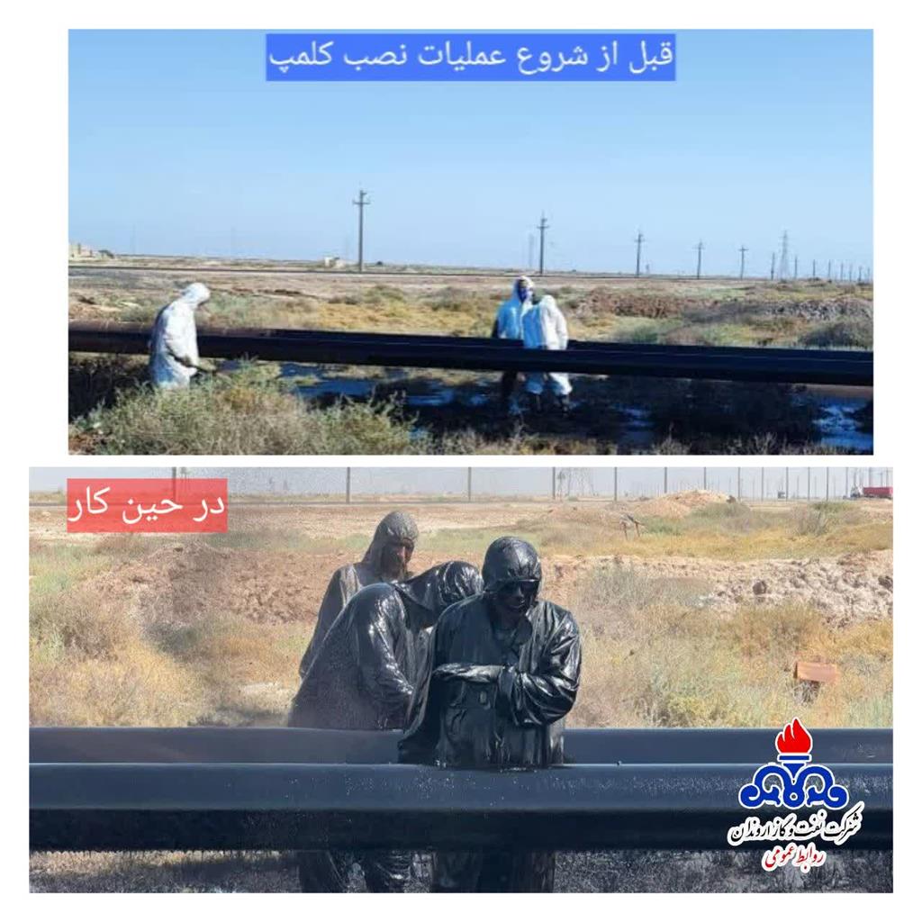 در گرمای سوزان، کارگران اروندان ناجی محیط زیست و توقف تولید نفت شدند