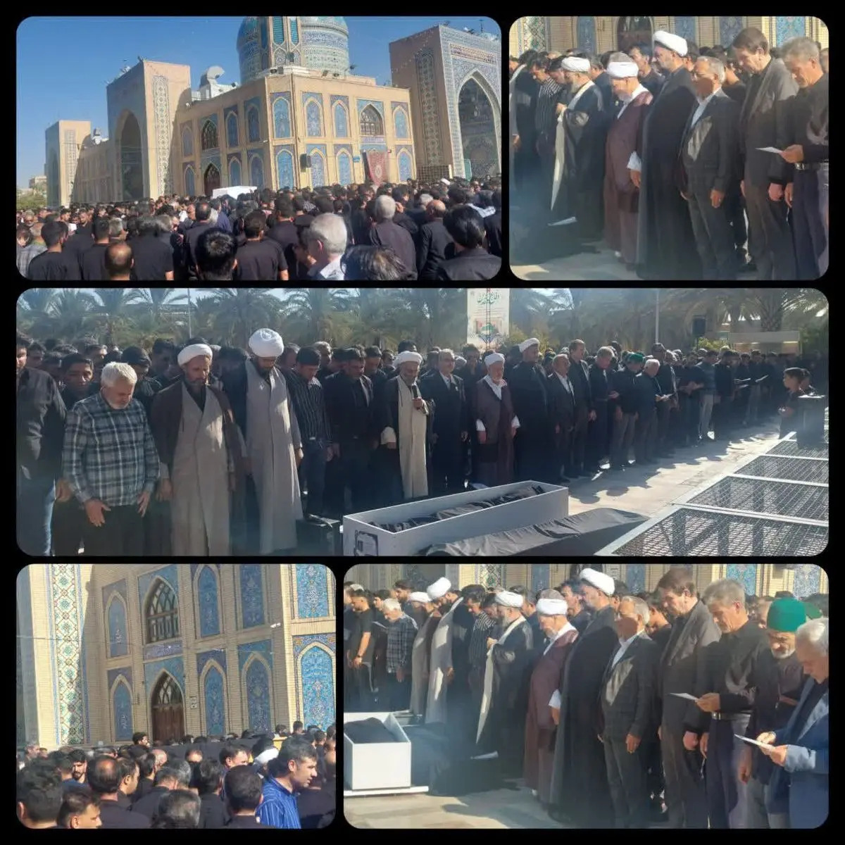 پیکر ۳ کارگر جان باخته معدن زغالسنگ طبس تشییع شد
