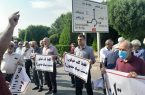جمعی از بازنشستگان تامین اجتماعی خوزستان در اهواز تجمع کردند