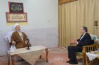 دیدار وزیر امور خارجه با آیت الله مکارم شیرازی