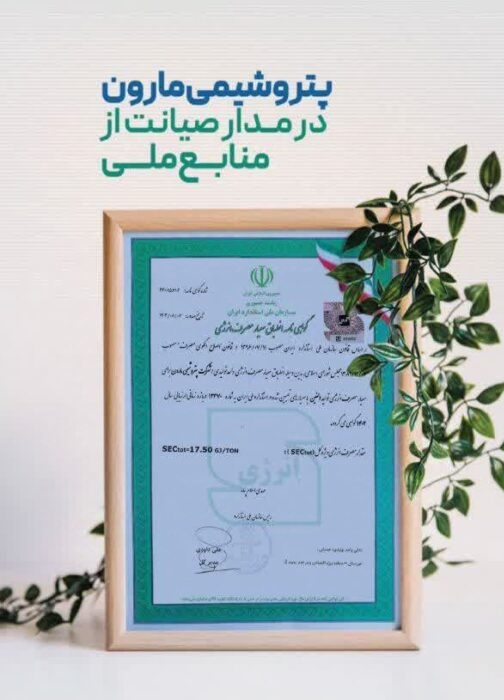 صرفه‌جویی ۱۸ میلیون دلاری پتروشیمی مارون در هزینه‌های انرژی
