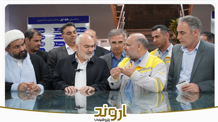 تحسین استانداد خوزستان از پیشرفت‌های پتروشیمی اروند در مسیر توسعه پایدار/ اقدام مشترک پتروشیمی اروند و استانداری برای رفع موانع صادراتی و تولید