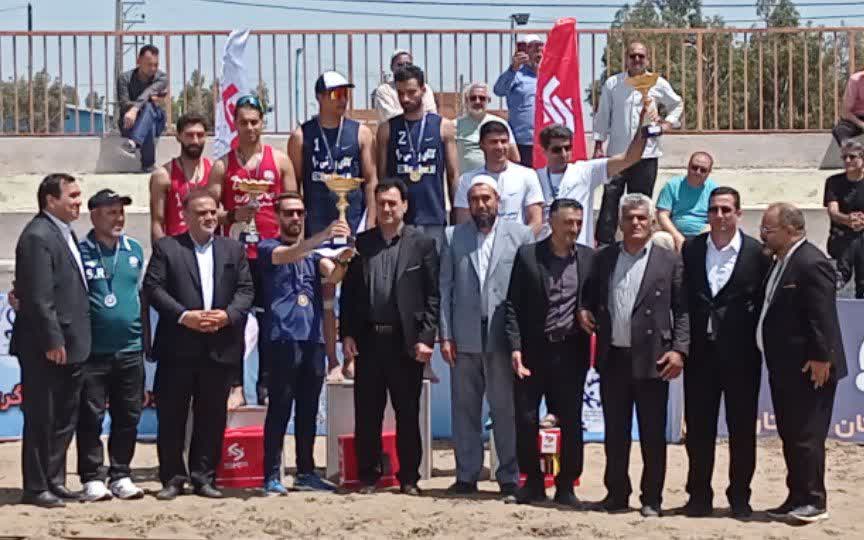 قهرمانی گلستان در مسابقات والیبال ساحلی کارگران کشور