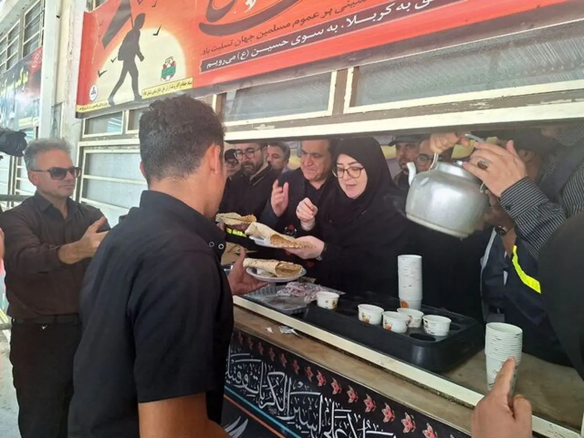 سخنگوی دولت از موکب‌ها در مرز مهران بازدید کرد