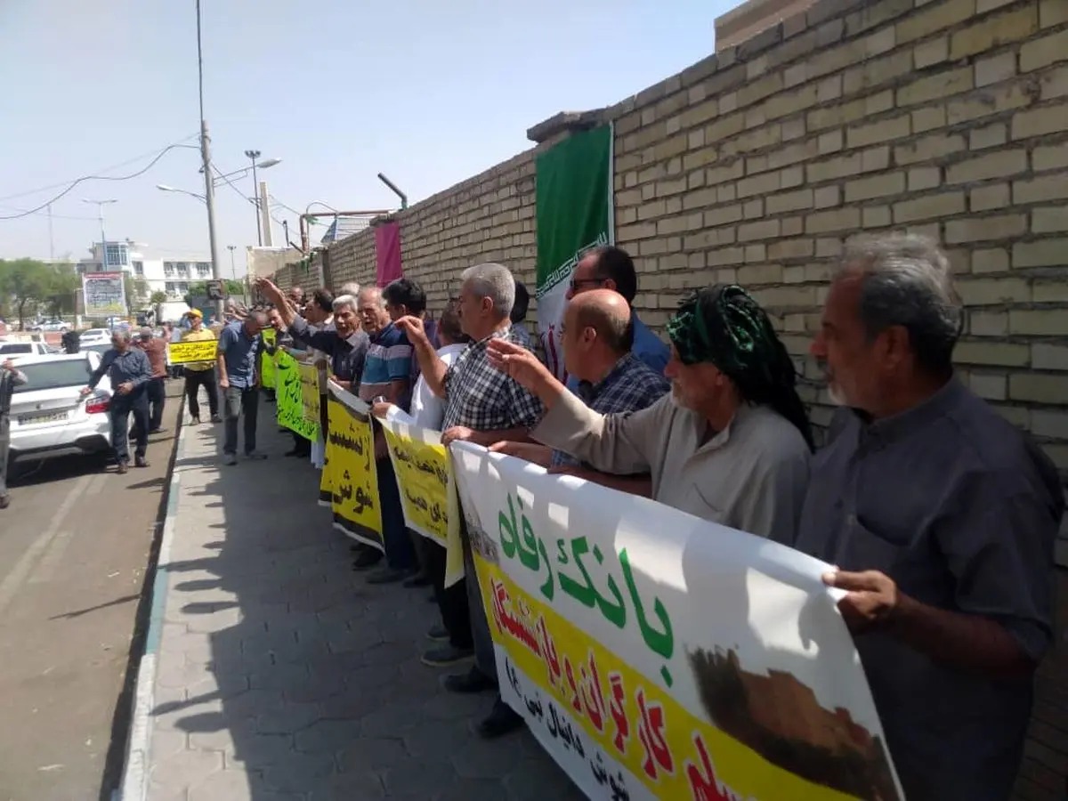 تجمع بازنشستگان کارگری در شوش و اهواز