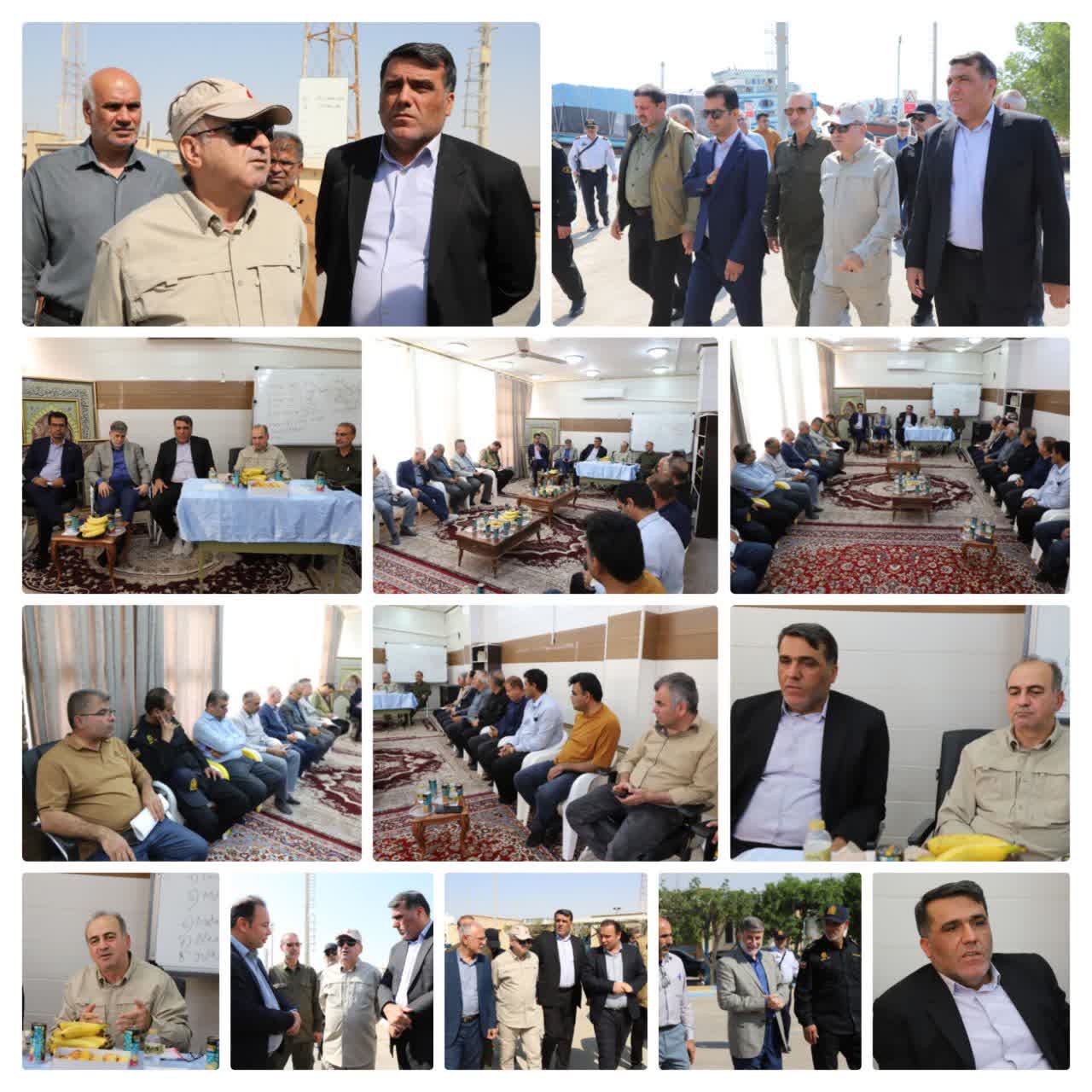 تأکید مدیرکل امور مرزی وزارت کشور بر بهبود معیشت مرزنشینان در بازدید از بندر سجافی هندیجان