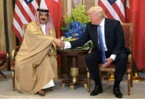 ترامپ با شاه بحرین درباره ایران گفت‌وگو کرد